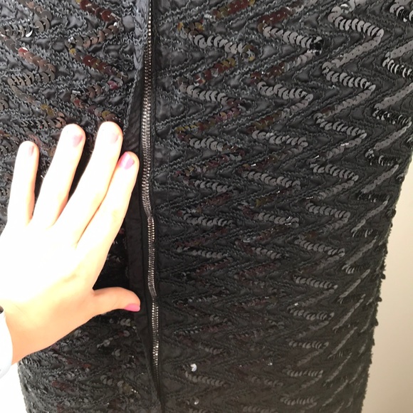 Vintage 1960s Black Sequin Sheath Dress - Picture 5 of 9